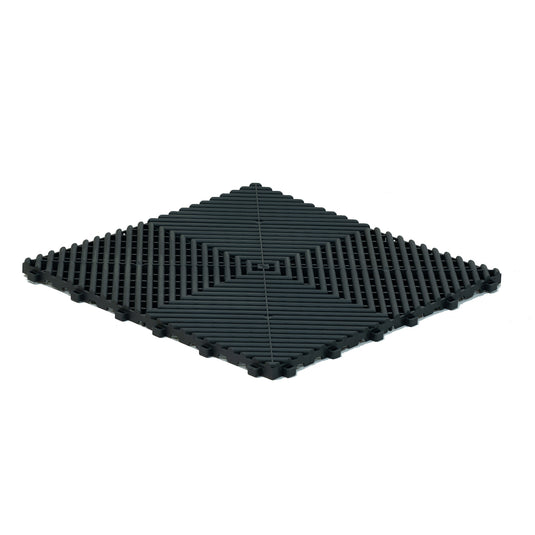 Dark Gray modular floor tile – myFloor DetailTrax® Pro for garages and workshops