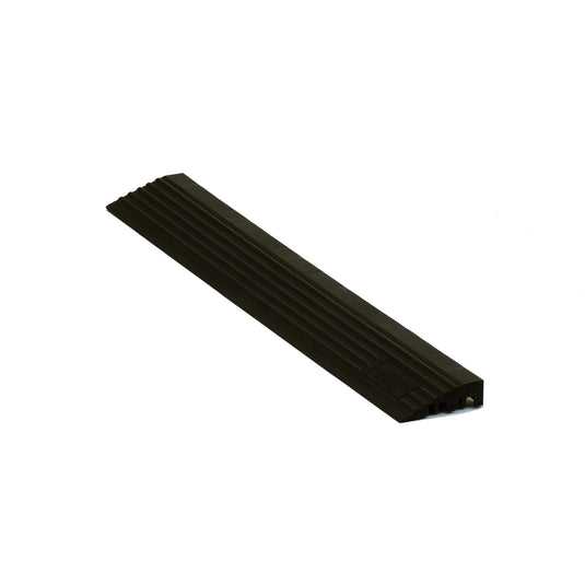 Black modular floor tile – myFloor DetailTrax® Side Panels for garages and workshops