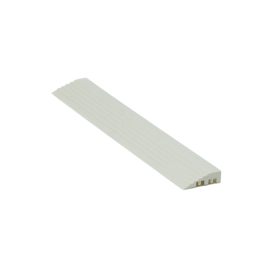 White modular floor tile – myFloor DetailTrax® Side Panels for garages and workshops