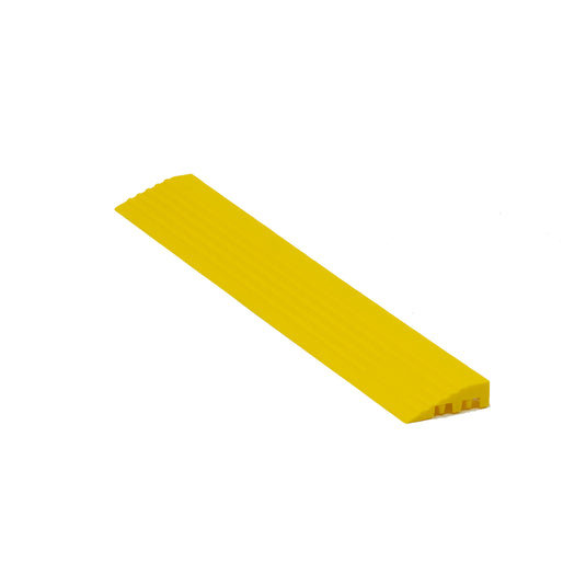 Yellow modular floor tile – myFloor DetailTrax® Side Panels for garages and workshops