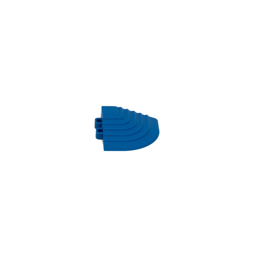 Blue modular floor tile – myFloor DetailTrax® Corners for garages and workshops
