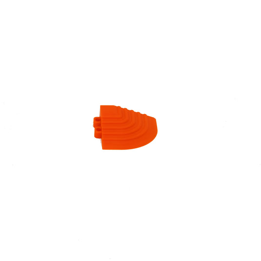 Orange modular floor tile – myFloor DetailTrax® Corners for garages and workshops