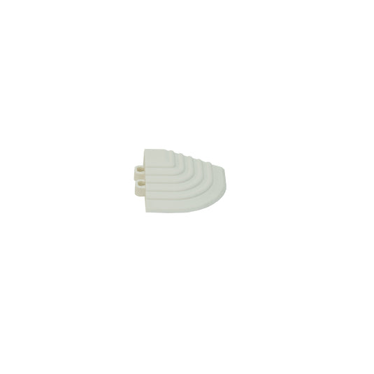 White modular floor tile – myFloor DetailTrax® Corners for garages and workshops